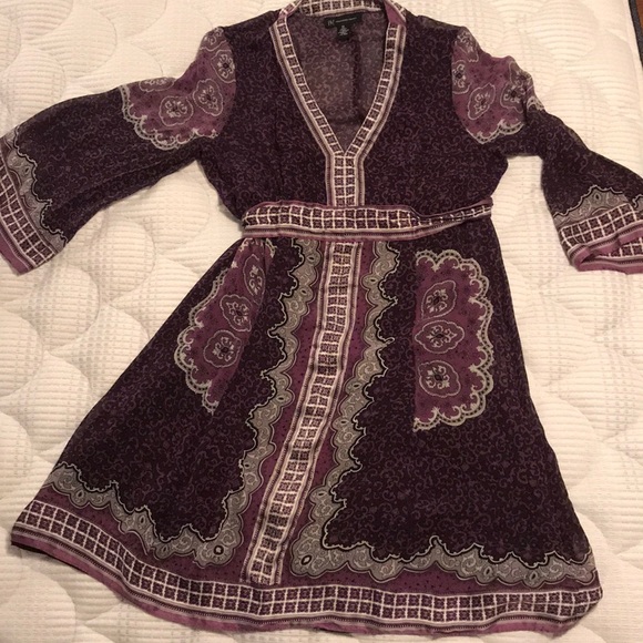 INC International Concepts Dresses & Skirts - INC 100% silk lining 100% polyester Dress tie belt